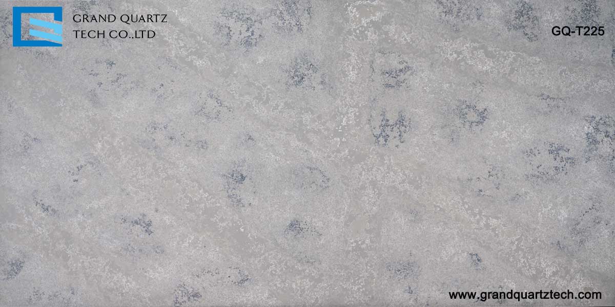 Light grey quartz tile bathroom vanity tops for sale GQ-T225