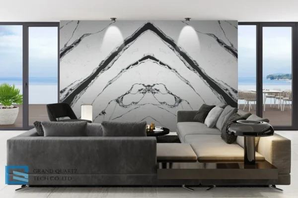 GQ-T217-Black-veins-white-quartz-bookmatch-slab-for-accent-wall (1)