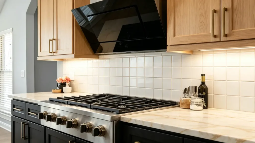 warm white handcrafted square tile