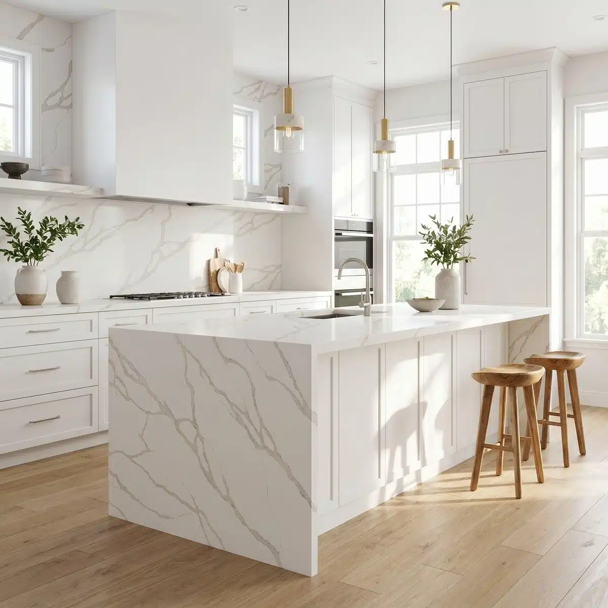 classic calacatta quartz slabs gq t265 for wholesale