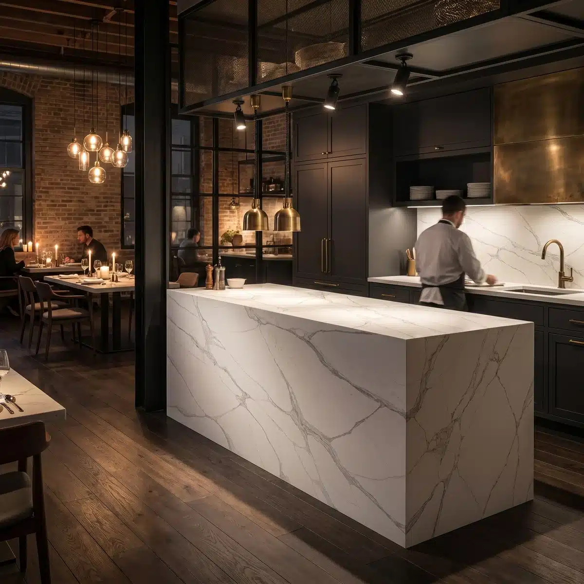 gq t3071 luxury industrial restaurant