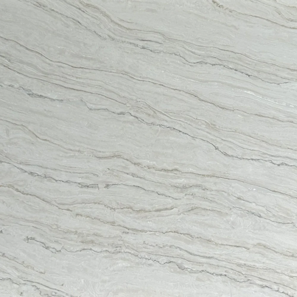 Acqurella White Quartz slab GQ-T363 for Wholesale