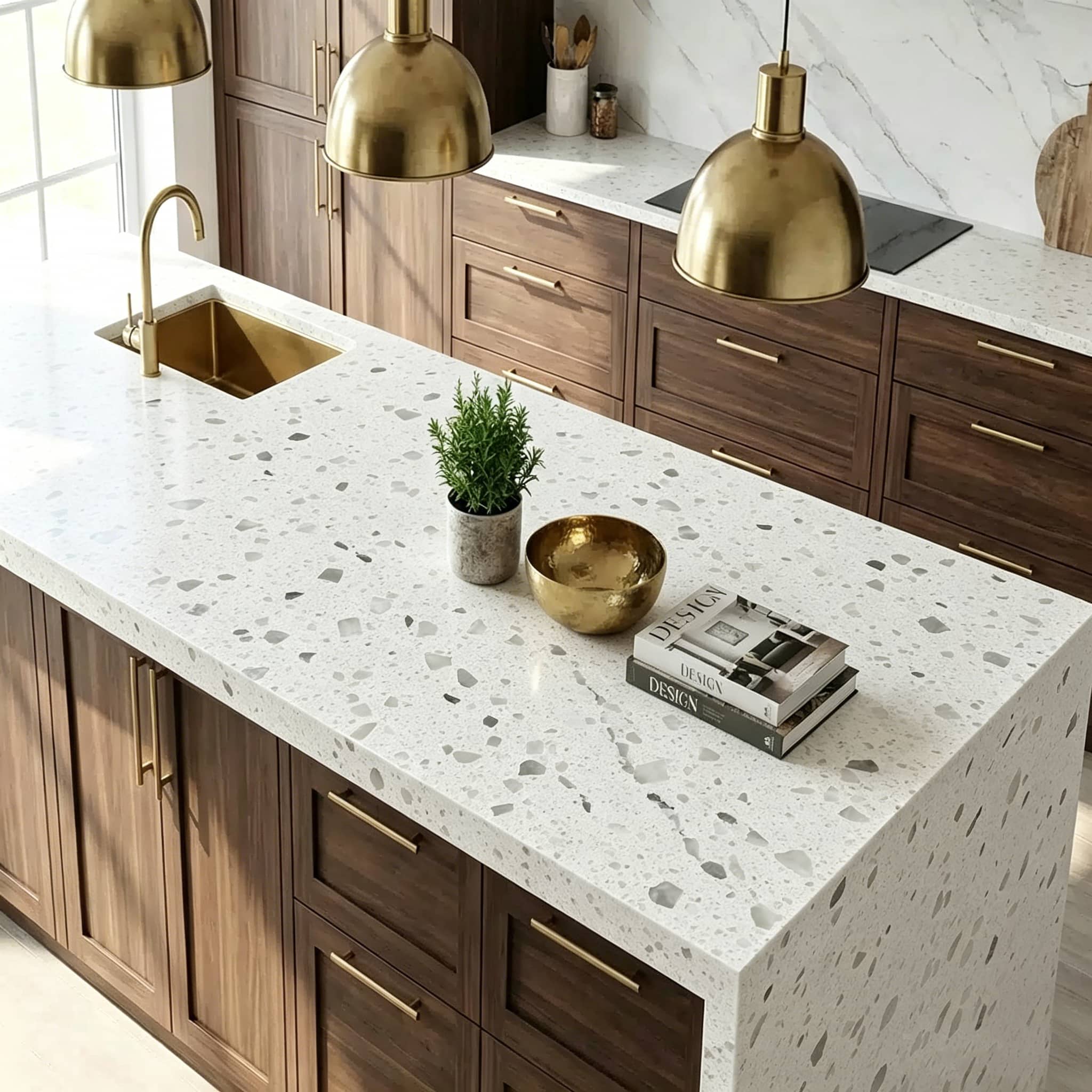 mirror white quartz slabs with mirror flecks for wholesale