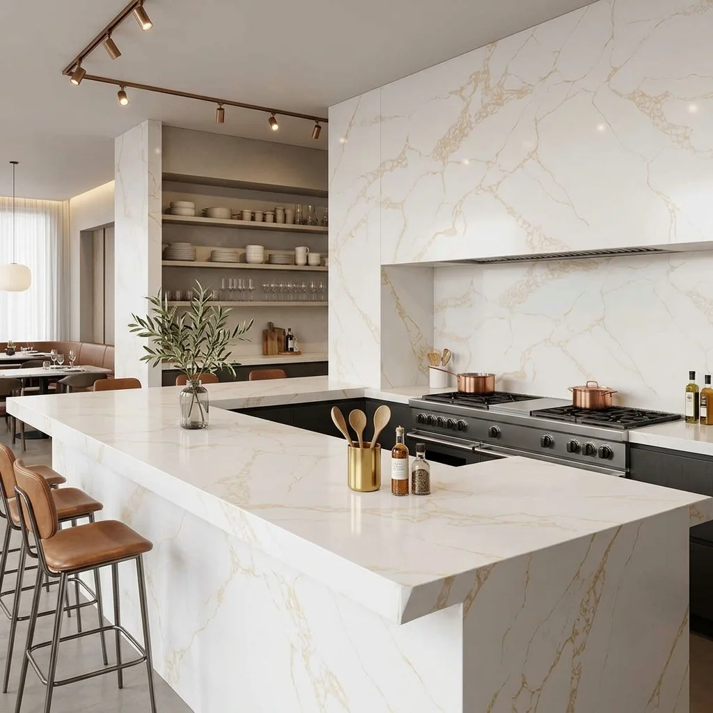 bulk calacatta golden pearl quartz countertops gq t206
