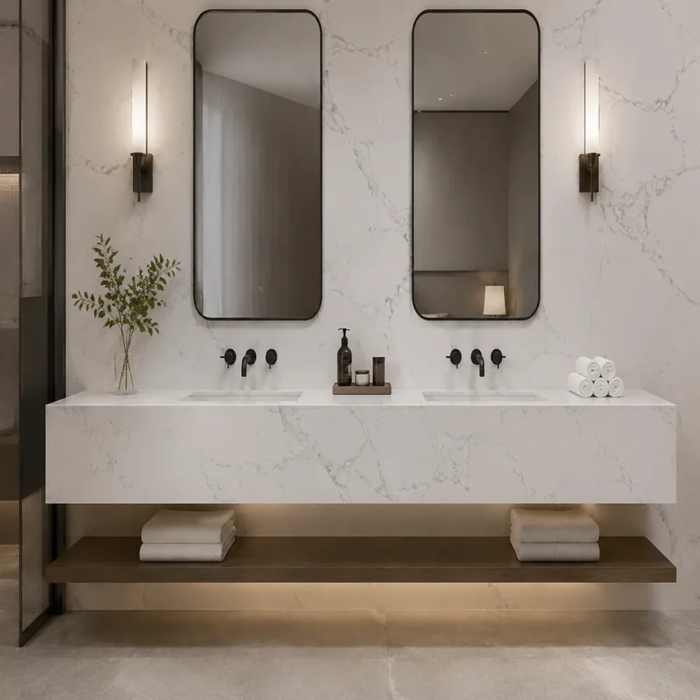 wholesale calacatta white mist quartz surface gq t207