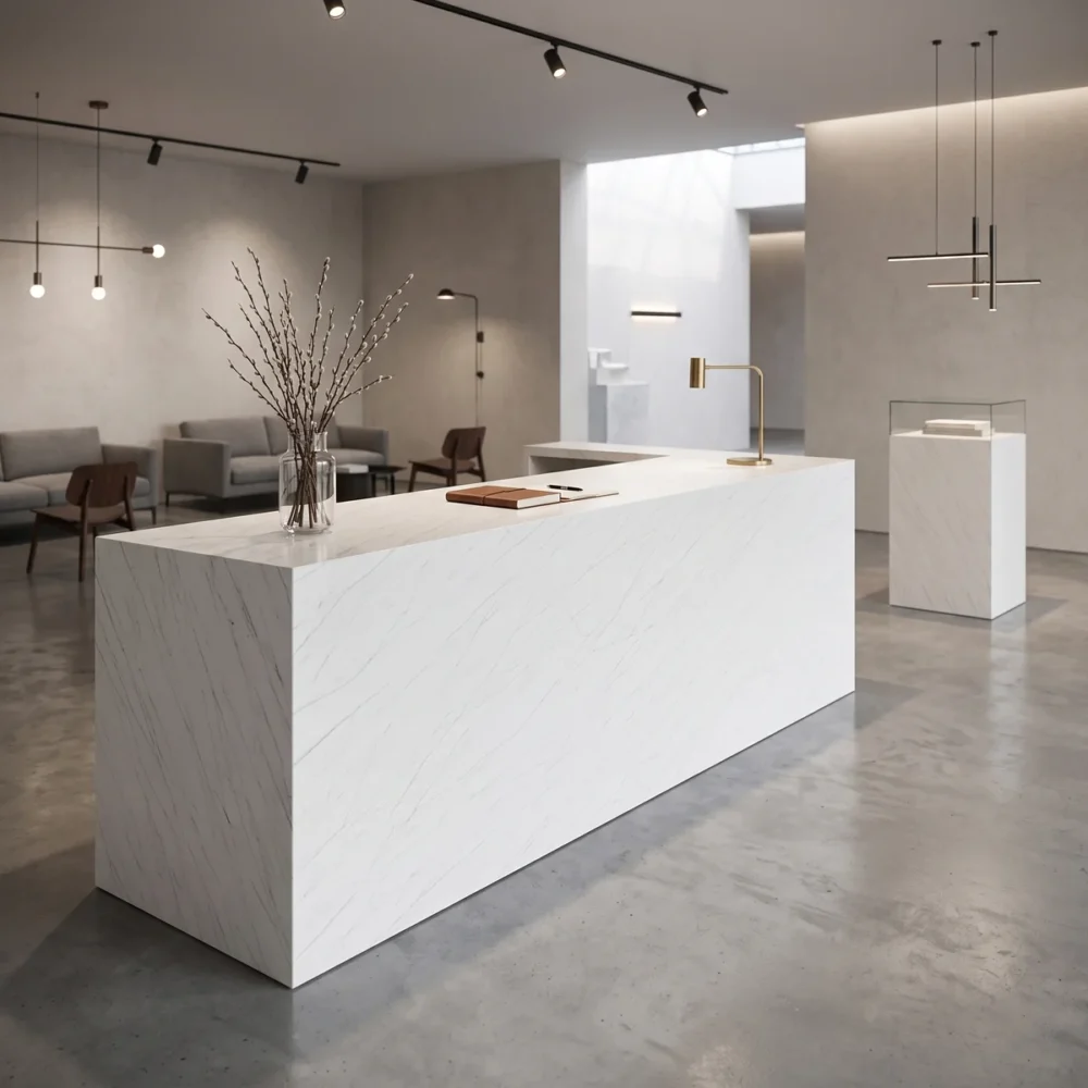 vanilla mist quartz slab gq t445 for wholesale