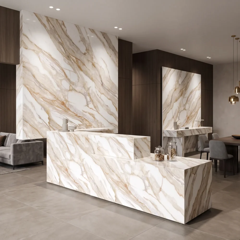 gq r0262 feature pic cristallo gold quartz slab soft warm ivory warm champagne gold vein soft taupe grey line 2
